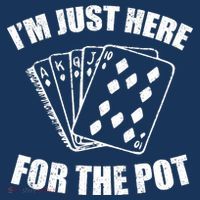 Funny Poker Player Gifts I'm Just Here For The Pot Women's Hoodie thumb 2