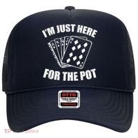 Funny Poker Player Gifts I'm Just Here For The Pot Hat thumb 0