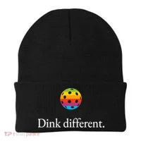 Funny Pickleball Player Lover Dinking Problem Gift Beanie thumb 0