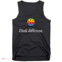 Funny Pickleball Player Lover Dinking Problem Gift Tank Top thumb 0
