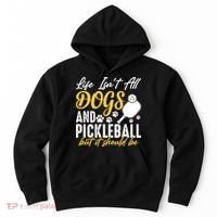 Funny Pickleball Player & Dogs Gift  Hoodie thumb 0