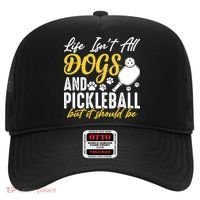 Funny Pickleball Player & Dogs Gift  Hat thumb 0