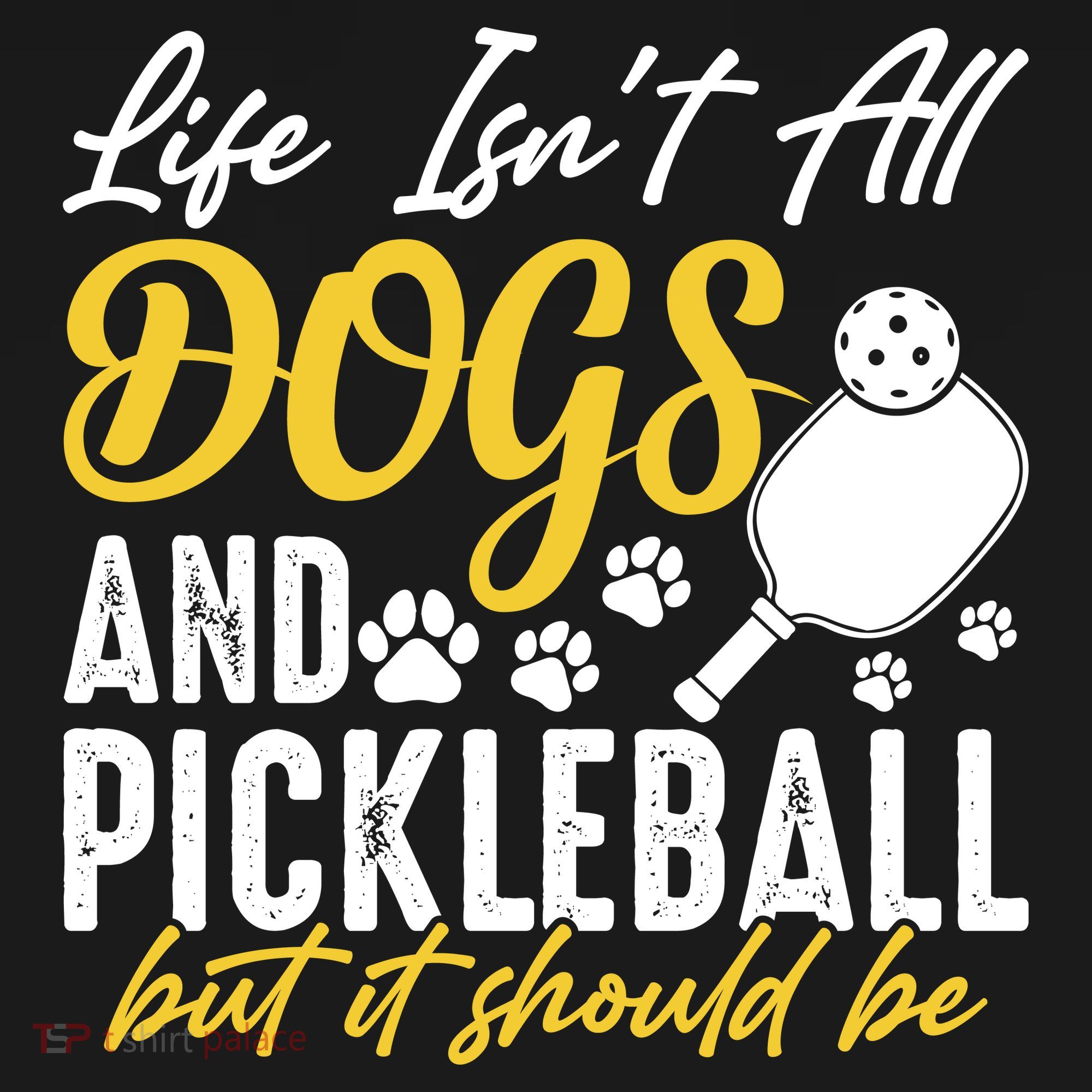 Funny Pickleball Player & Dogs Gift  Tank Top
