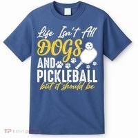 Funny Pickleball Player & Dogs Gift  T-Shirt thumb 0