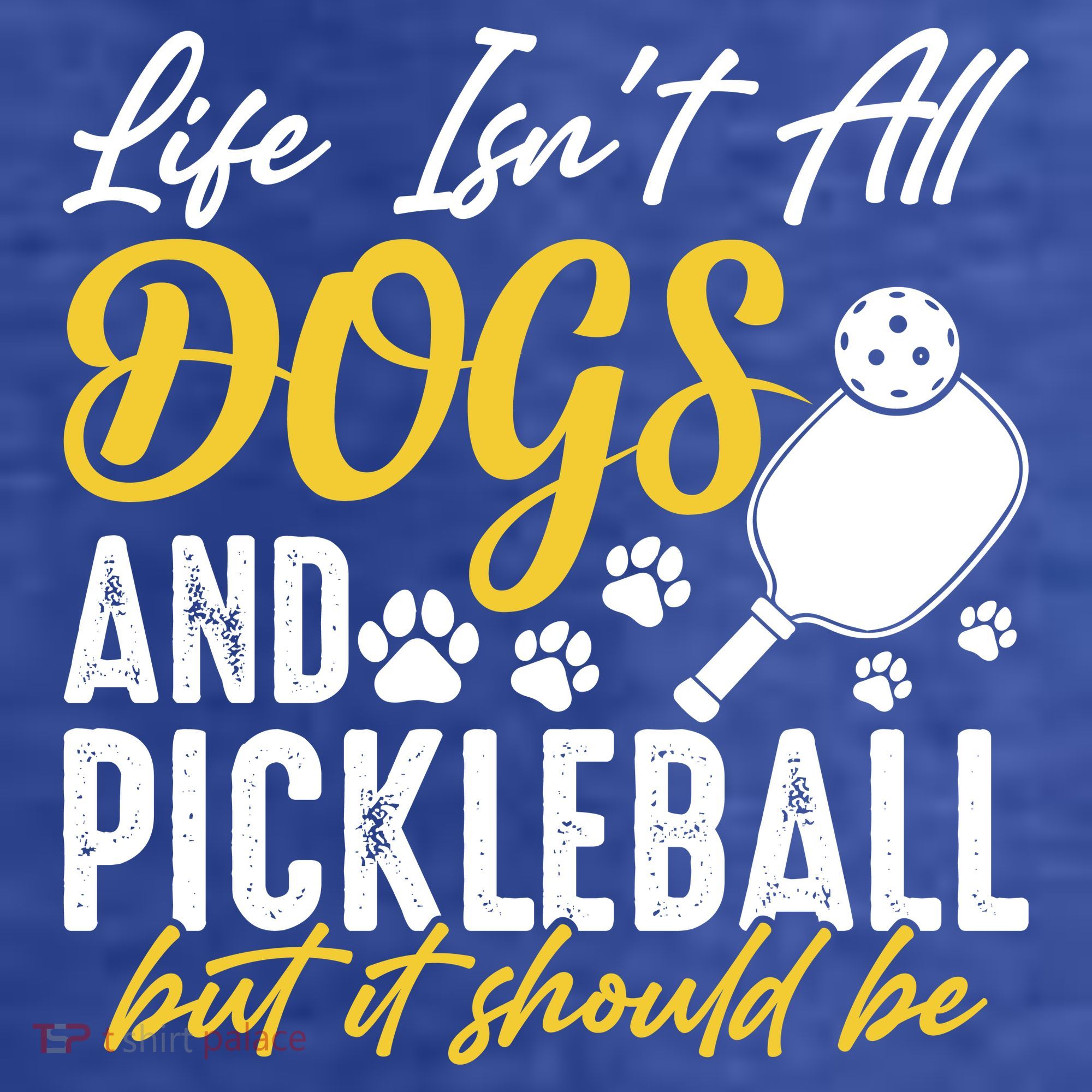 Funny Pickleball Player & Dogs Gift  T-Shirt