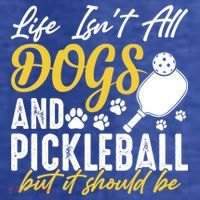 Funny Pickleball Player & Dogs Gift  Women's Hoodie thumb 2