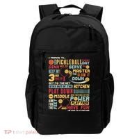 Funny Pickleball Pledge Pickleball Player Coach Backpack thumb 0