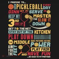 Funny Pickleball Pledge Pickleball Player Coach Backpack thumb 2