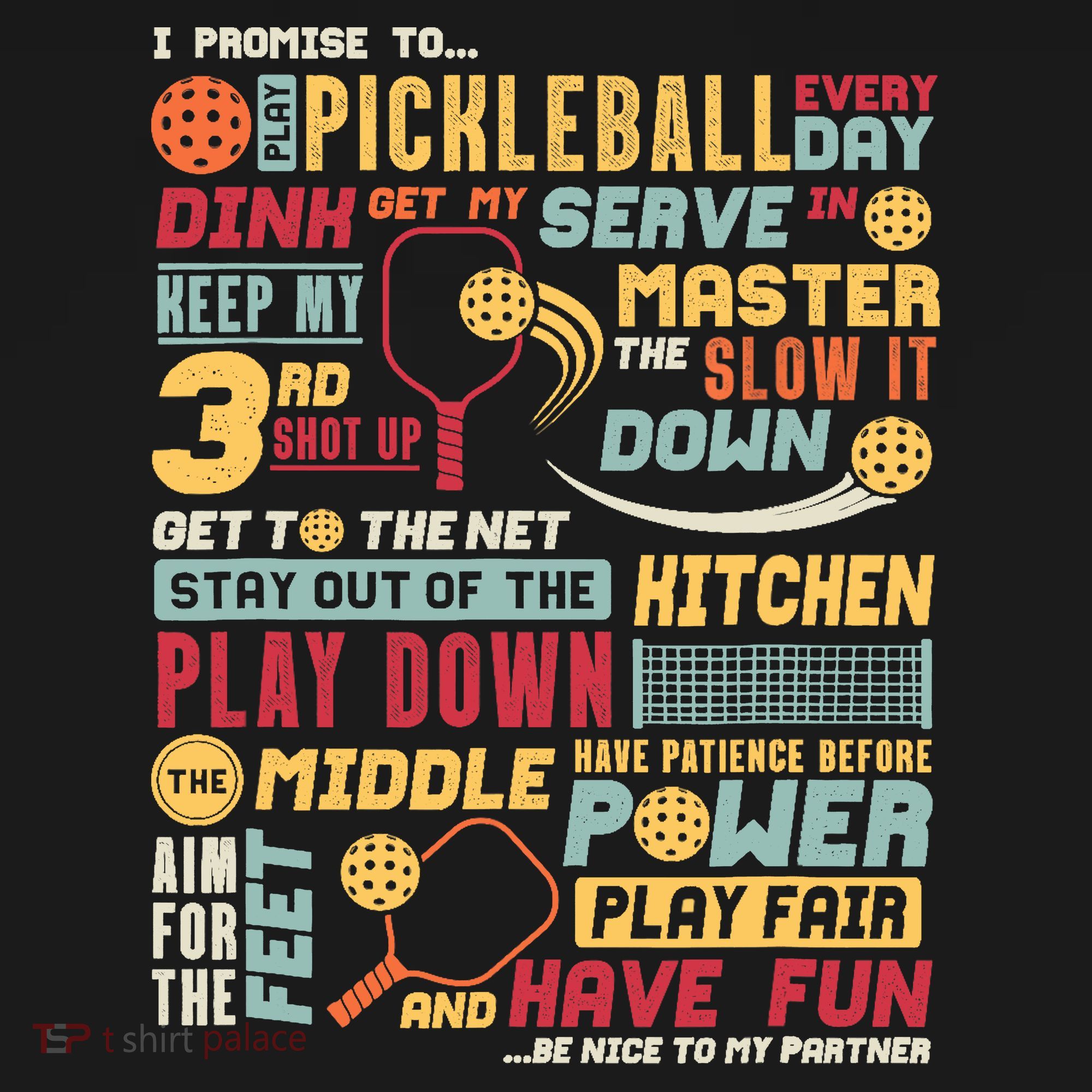 Funny Pickleball Pledge Pickleball Player Coach Backpack