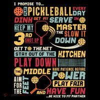 Funny Pickleball Pledge Pickleball Player Coach Ornament thumb 1