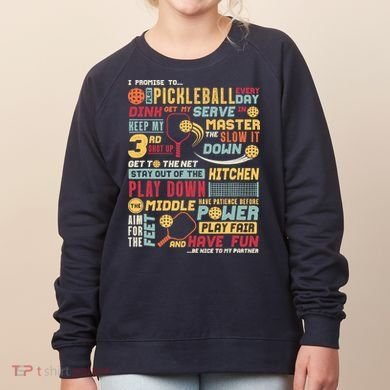 Funny Pickleball Pledge Pickleball Player Coach Women's Sweatshirt