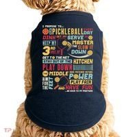 Funny Pickleball Pledge Pickleball Player Coach Doggie Tank thumb 0