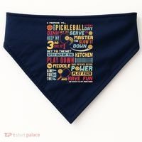 Funny Pickleball Pledge Pickleball Player Coach USA-Made Doggie Bandana thumb 0