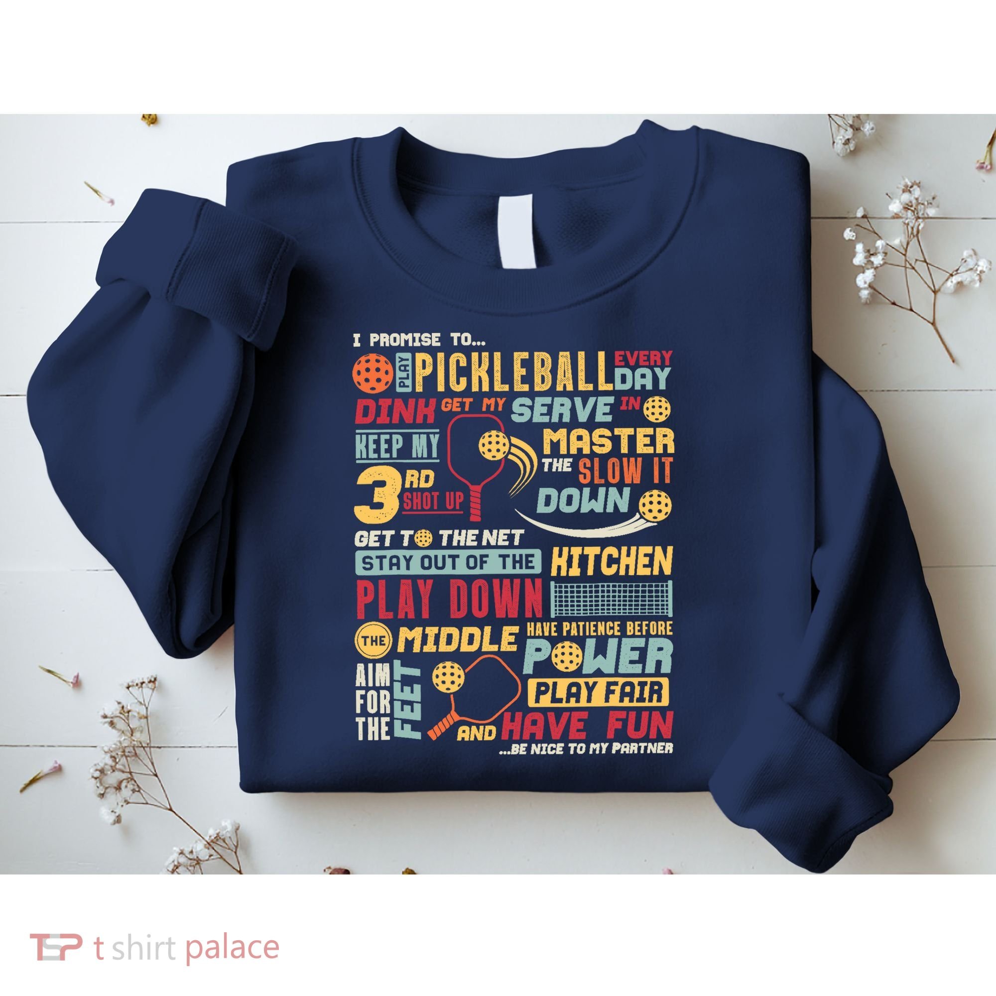 Funny Pickleball Pledge Pickleball Player Coach Sweatshirt