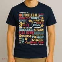Funny Pickleball Pledge Pickleball Player Coach T-Shirt thumb 3