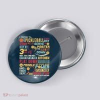 Funny Pickleball Pledge Pickleball Player Coach Button thumb 0