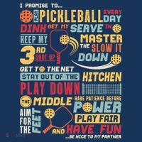 Funny Pickleball Pledge Pickleball Player Coach Mousepad thumb 1