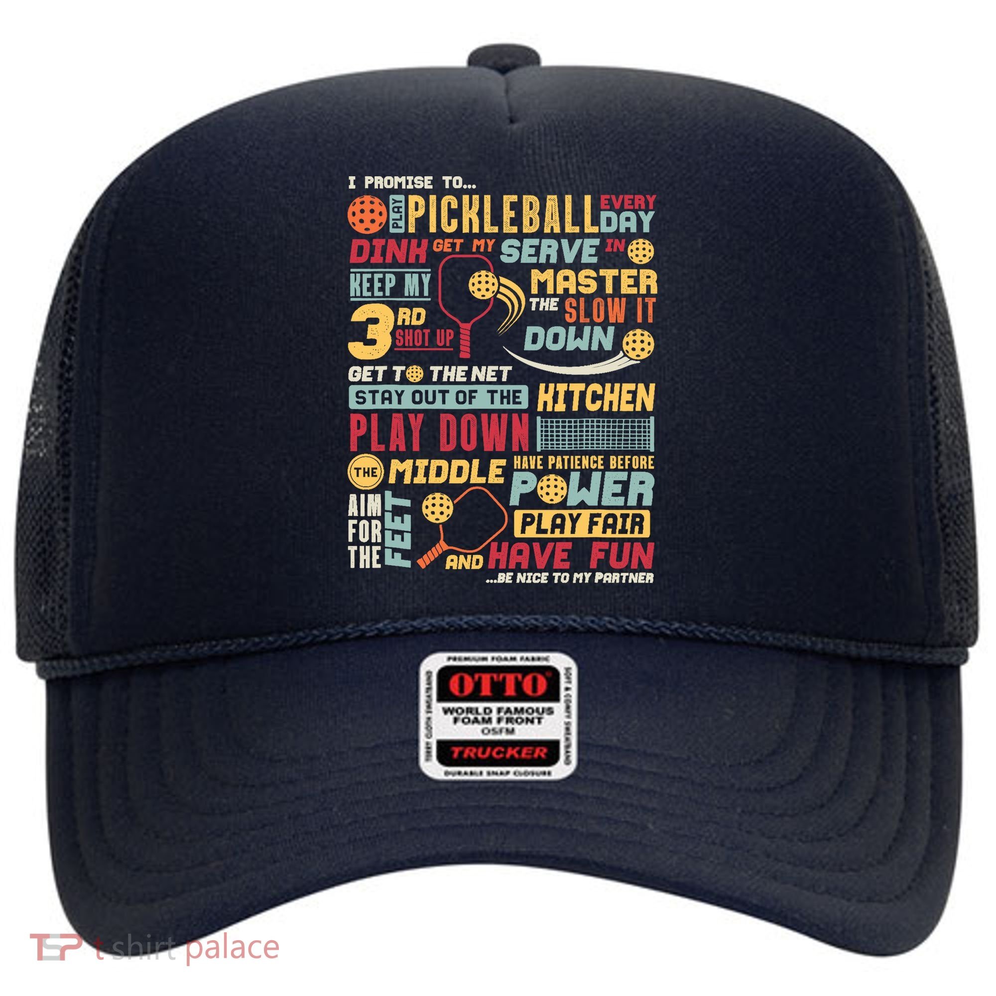 Funny Pickleball Pledge Pickleball Player Coach Hat