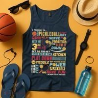 Funny Pickleball Pledge Pickleball Player Coach Tank Top thumb 4