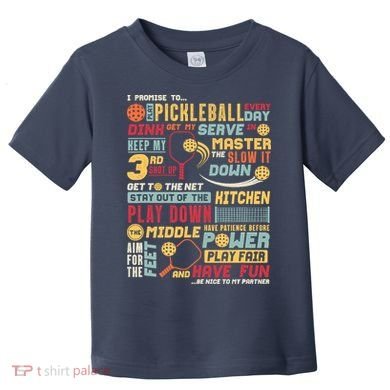 Funny Pickleball Pledge Pickleball Player Coach Toddler T-Shirt