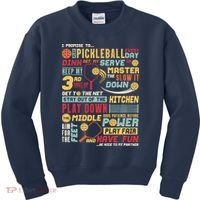 Funny Pickleball Pledge Pickleball Player Coach Kids Sweatshirt thumb 0