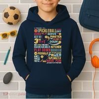 Funny Pickleball Pledge Pickleball Player Coach Kids Hoodie thumb 2
