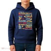 Funny Pickleball Pledge Pickleball Player Coach Kids Hoodie thumb 4