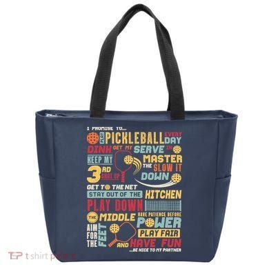 Funny Pickleball Pledge Pickleball Player Coach Tote Bag