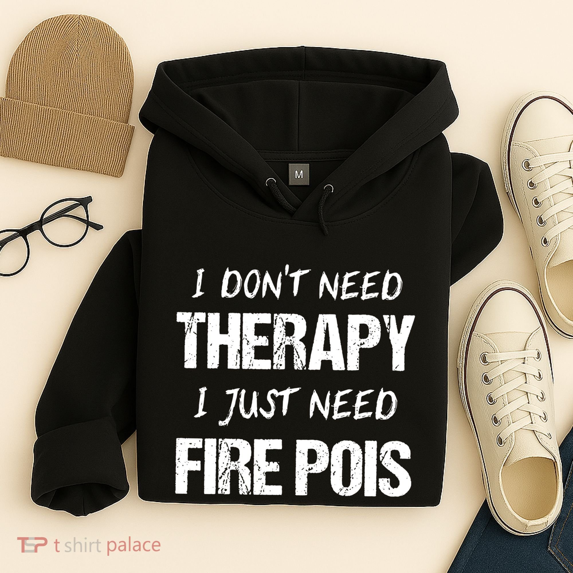 Fire Poi Poi Fire Dancer Juggling Hoodie
