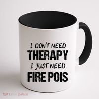 Fire Poi Poi Fire Dancer Juggling Coffee Mug thumb 1