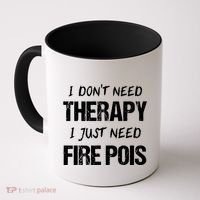 Fire Poi Poi Fire Dancer Juggling Coffee Mug thumb 0
