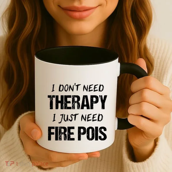 Fire Poi Poi Fire Dancer Juggling Coffee Mug