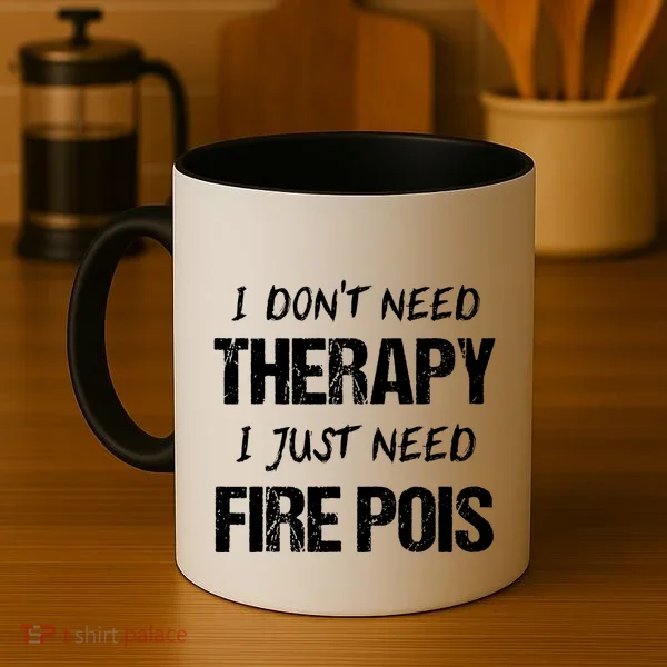 Fire Poi Poi Fire Dancer Juggling Coffee Mug