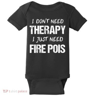 Fire Poi Poi Fire Dancer Juggling Baby Bodysuit
