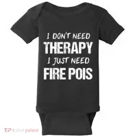 Fire Poi Poi Fire Dancer Juggling Baby Bodysuit thumb 0
