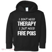 Fire Poi Poi Fire Dancer Juggling Toddler Hoodie thumb 0