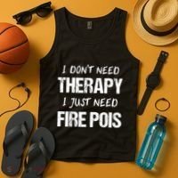 Fire Poi Poi Fire Dancer Juggling Tank Top thumb 4