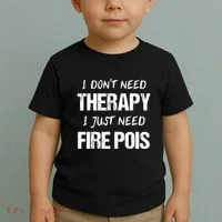Fire Poi Poi Fire Dancer Juggling Toddler T-Shirt thumb 2
