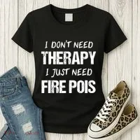 Fire Poi Poi Fire Dancer Juggling Women's T-Shirt thumb 3