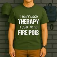 Fire Poi Poi Fire Dancer Juggling T-Shirt thumb 6