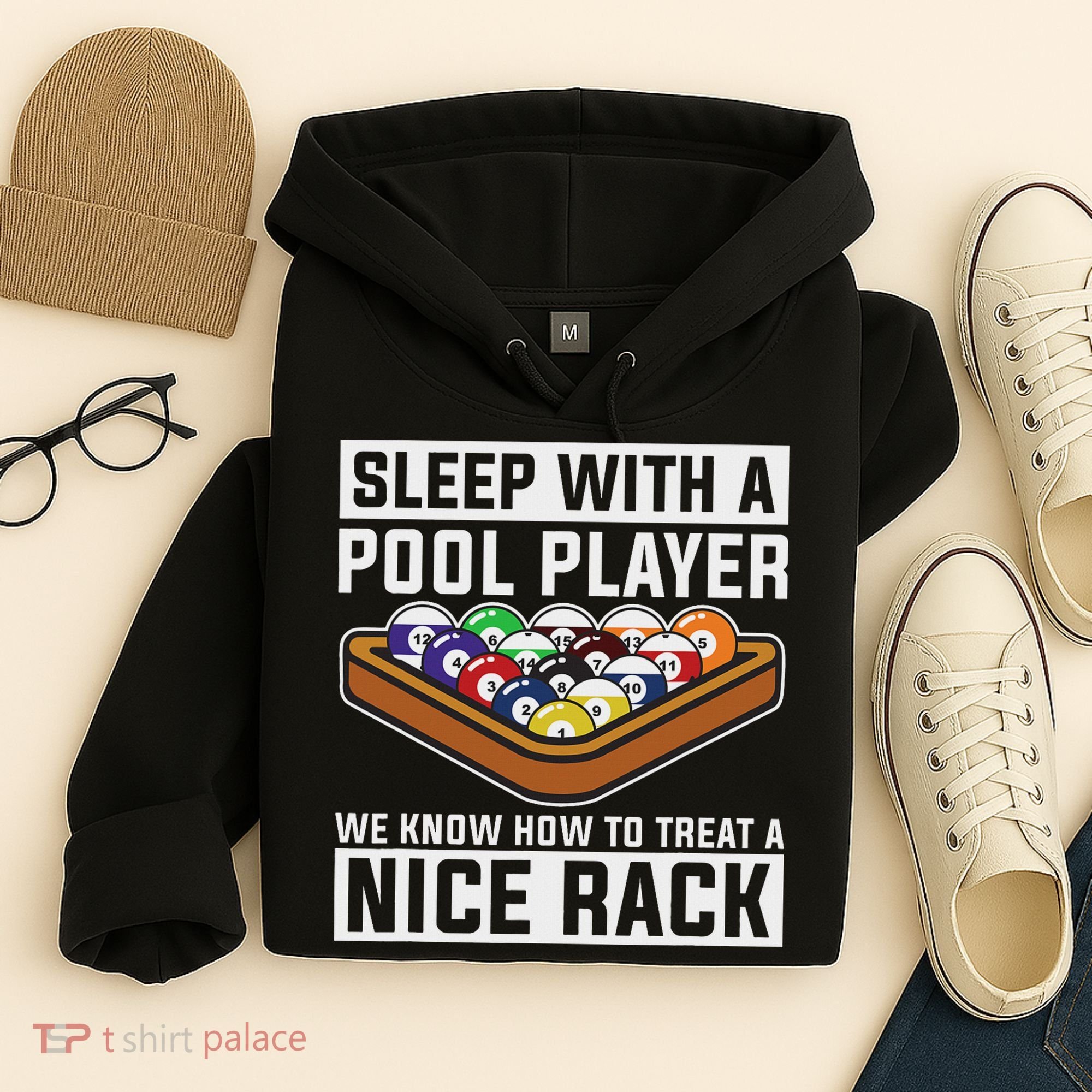 Funny Pool Player Billard 8 Ball Hoodie