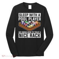 Funny Pool Player Billard 8 Ball Long Sleeve Shirt thumb 0