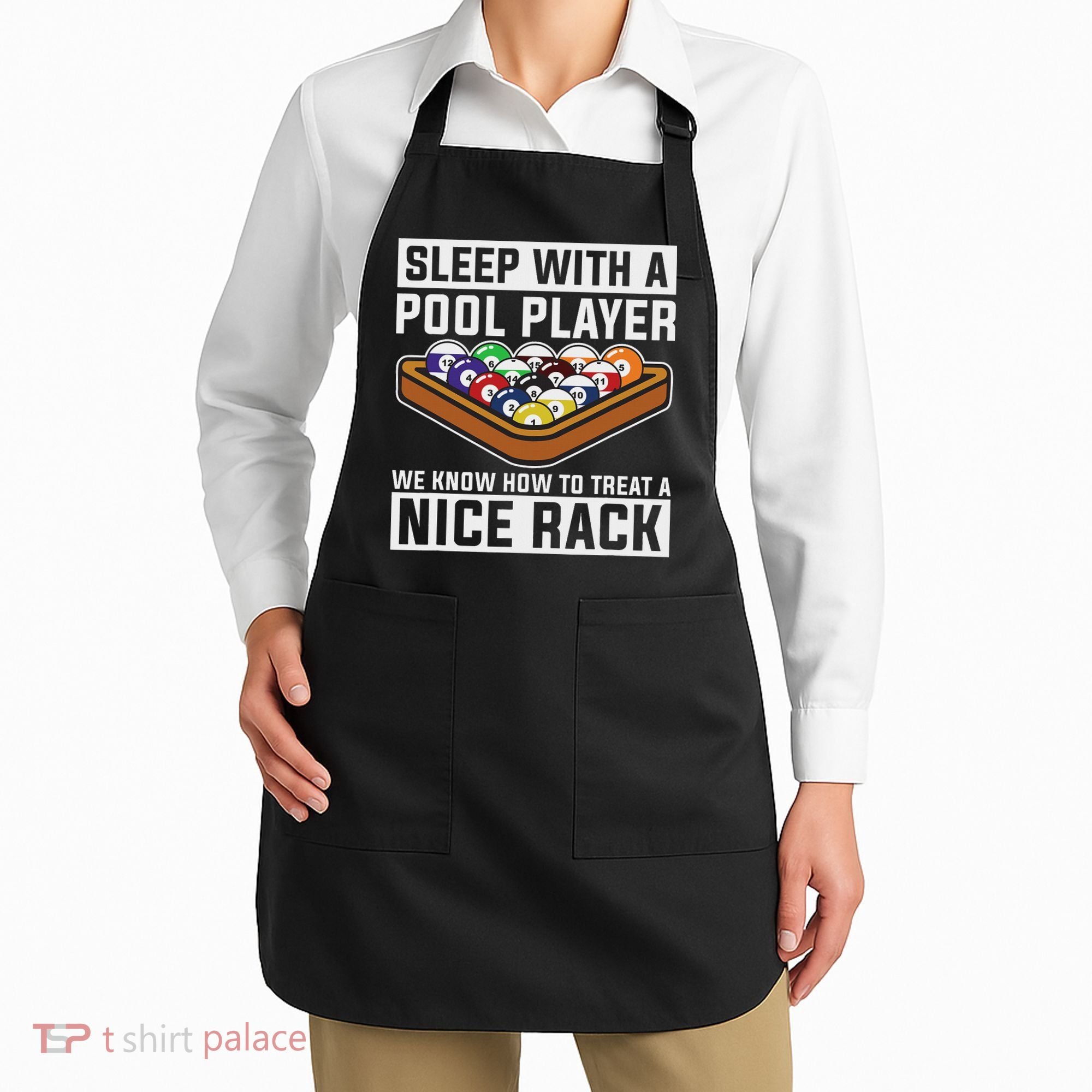 Funny Pool Player Billard 8 Ball Apron