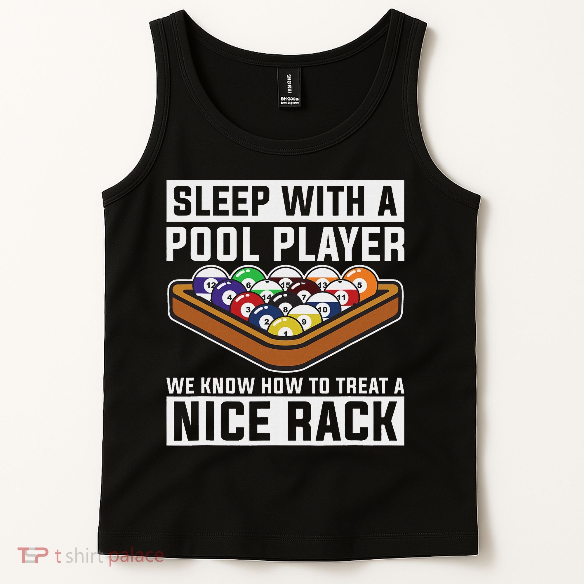 Funny Pool Player Billard 8 Ball Tank Top