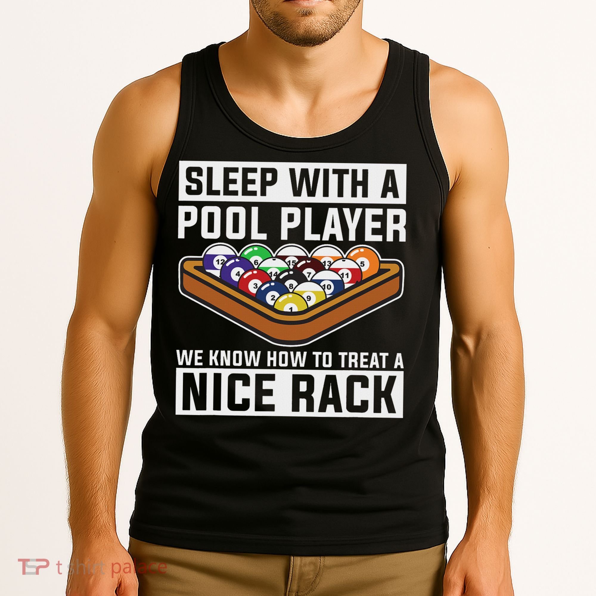 Funny Pool Player Billard 8 Ball Tank Top