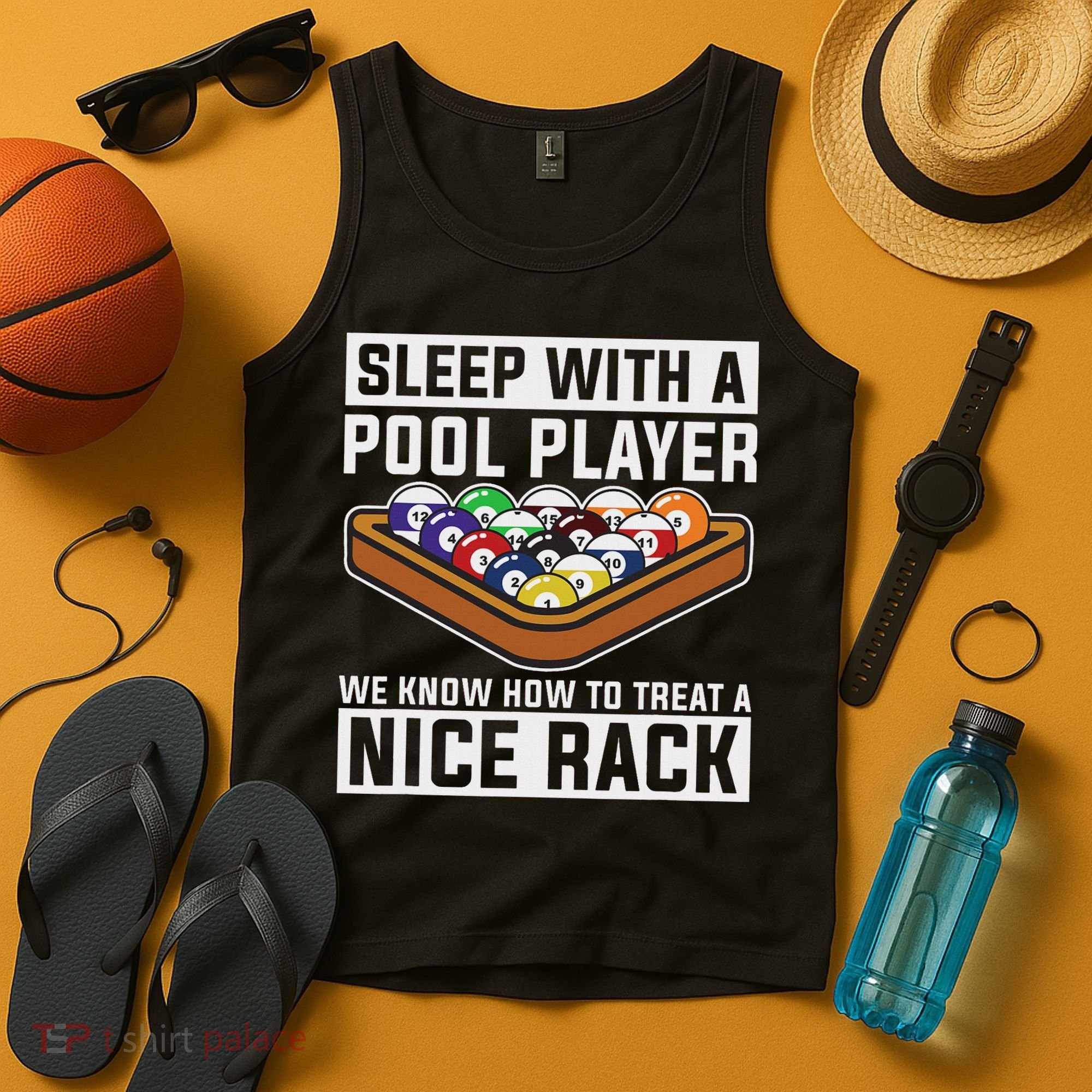 Funny Pool Player Billard 8 Ball Tank Top