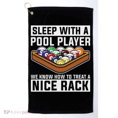 Funny Pool Player Billard 8 Ball Golf Towel