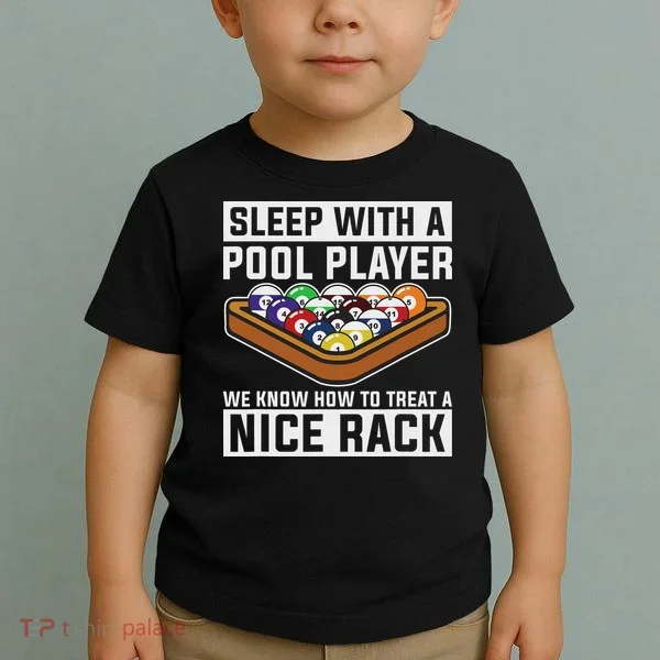 Funny Pool Player Billard 8 Ball Toddler T-Shirt