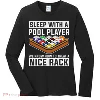 Funny Pool Player Billard 8 Ball Women's Long Sleeve Shirt thumb 0