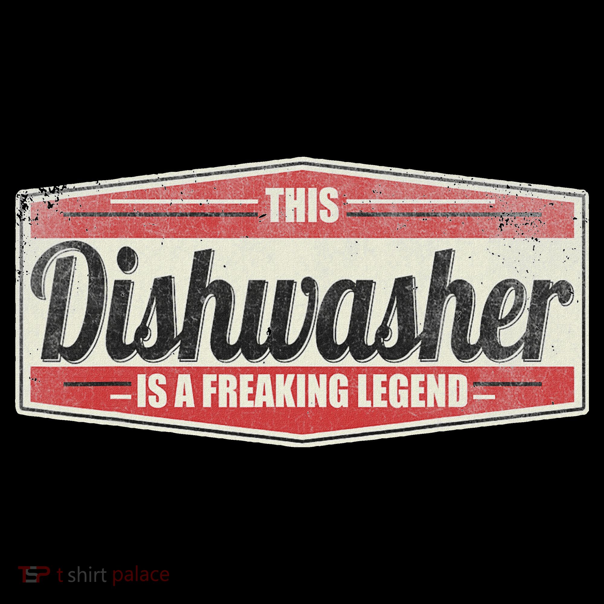 Funny Profession Quote Vintage Dishwasher T-Shirt